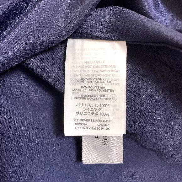 J. Crew Blue Velvet Peplum Mini Skirt w/pockets Size M - Picture 7 of 8